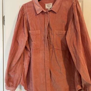 American Eagle Outfitters Rust Button Down Shirt